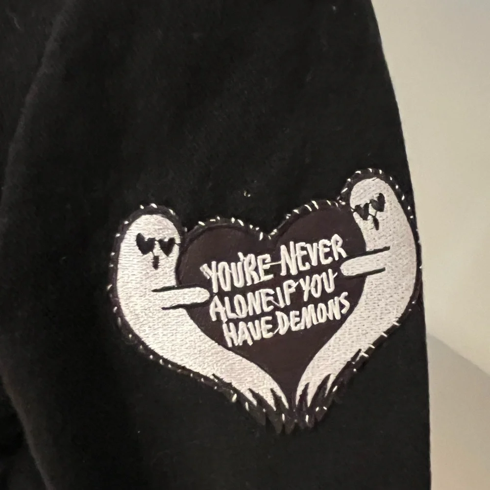 CUSTOM Skull & Rose Upcycled Rage Tripp NYC Buckle Coat MyChemRo Edition Sz S - Picture 15 of 16